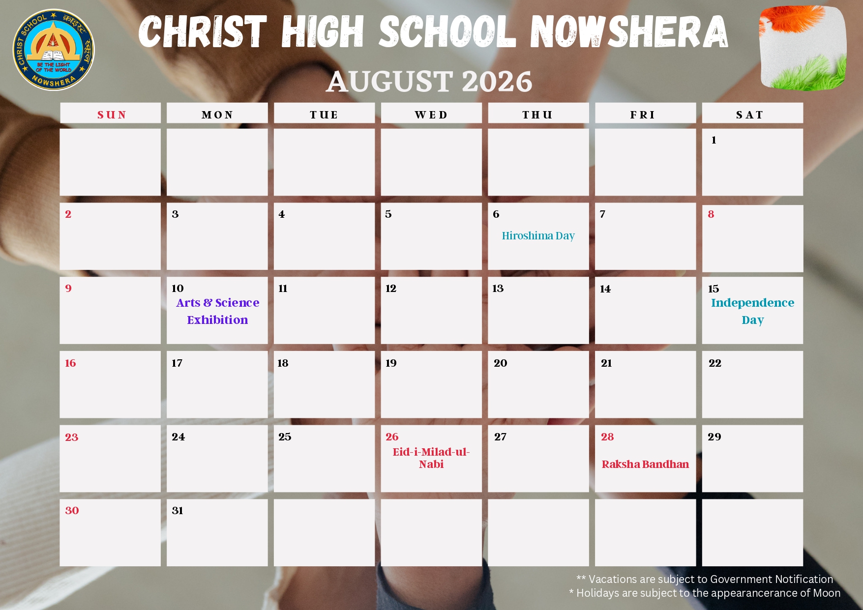 School Calender
